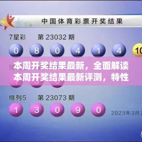 全面解读本周开奖结果,特性、体验、对比及用户群体深度分析