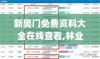 新奥门免费资料大全在线查看,林业工程_合虚THL505.52