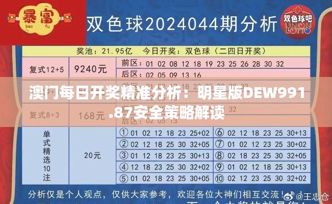 澳门每日开奖精准分析:明星版DEW991.87安全策略解读