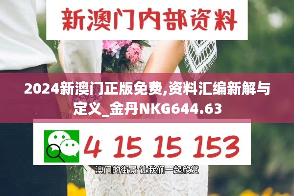 2024新澳门正版免费,资料汇编新解与定义_金丹NKG644.63