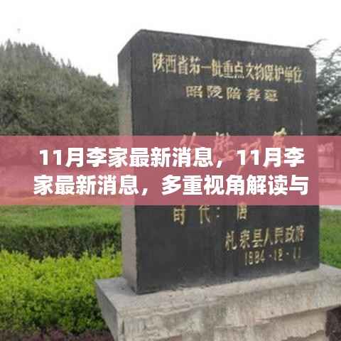 多重视角下的李家最新动态,深度解读与我的观点