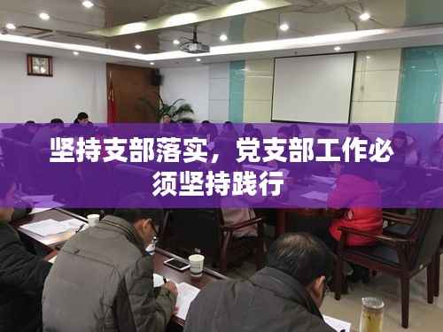 坚持支部落实,党支部工作必须坚持践行